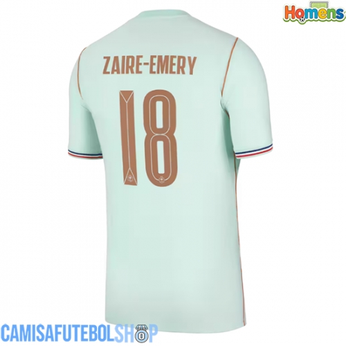 Camisa de time de futebol França Warren Zaire-Emery #18 Replicas 2º Equipamento Mundo 2026 Manga Curta